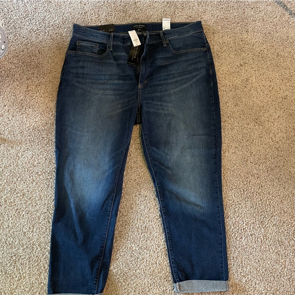 Banana Republic size 16 curvy girlfriend cropped jeans